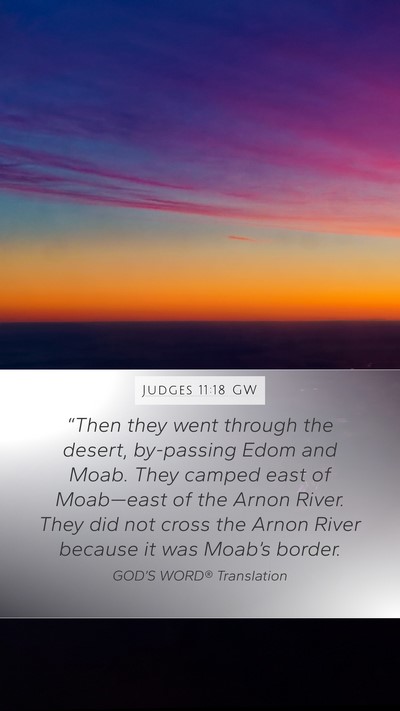 Judges 11:18 GW Bible Verse Image