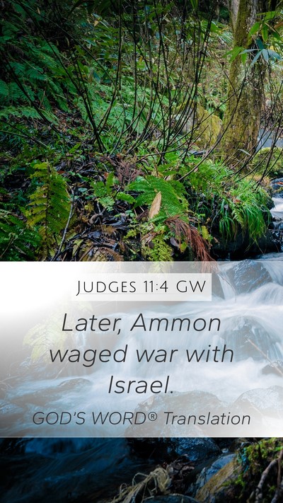 Judges 11:4 GW Bible Verse Image