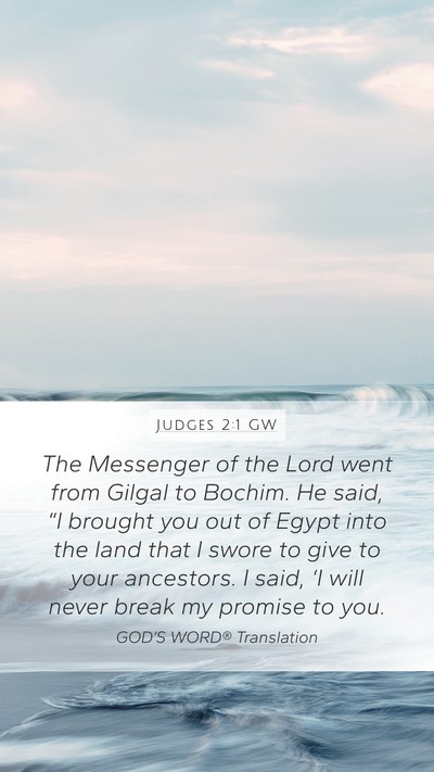 Judges 2:1 GW Bible Verse Image
