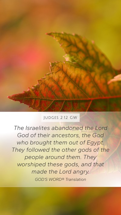 Judges 2:12 GW Bible Verse Image