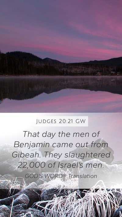 Judges 20:21 GW Bible Verse Image