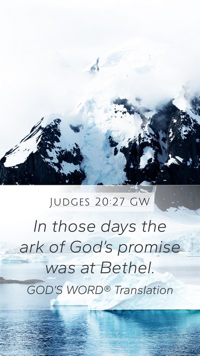 Judges 20:27 GW Bible Verse Image