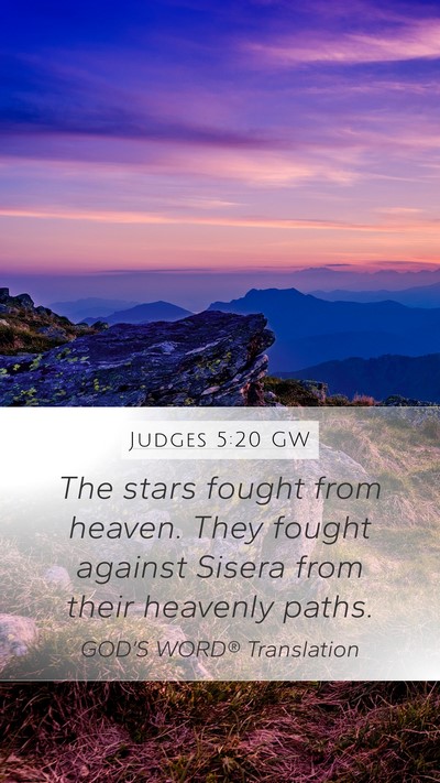 Judges 5:20 GW Bible Verse Image