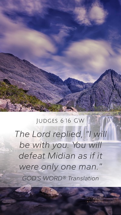 Judges 6:16 GW Bible Verse Image