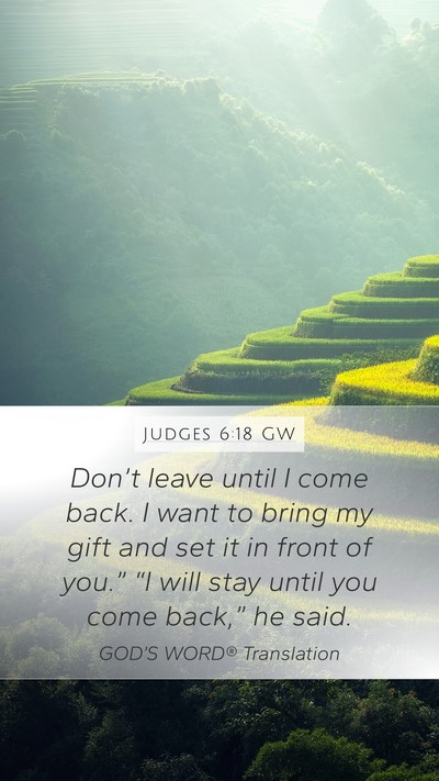 Judges 6:18 GW Bible Verse Image