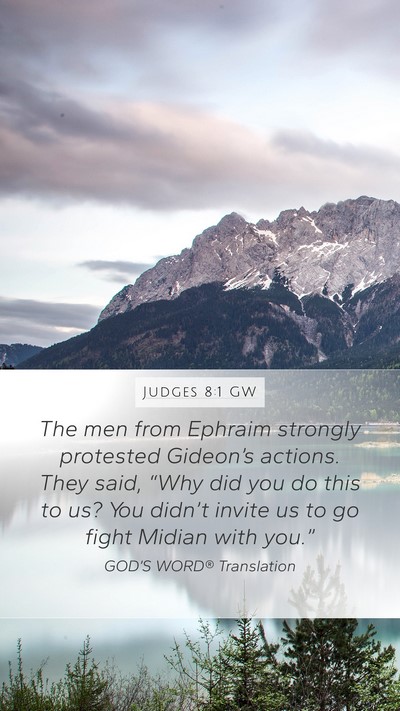 Judges 8:1 GW Bible Verse Image