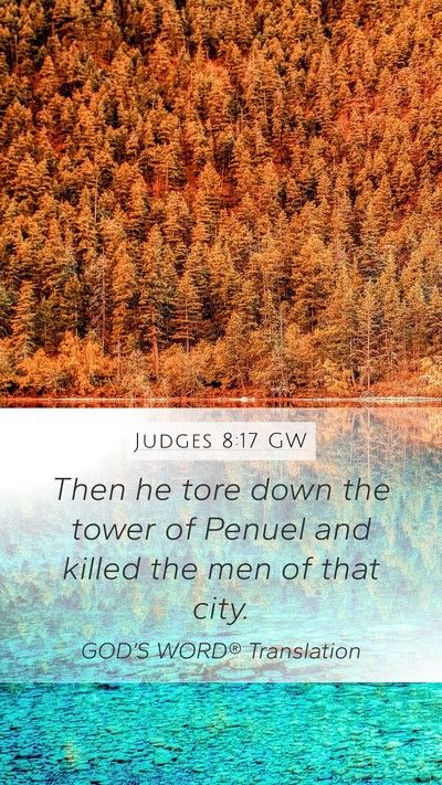 Judges 8:17 GW Bible Verse Image