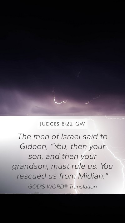 Judges 8:22 GW Bible Verse Image