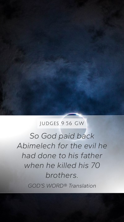 Judges 9:56 GW Bible Verse Image