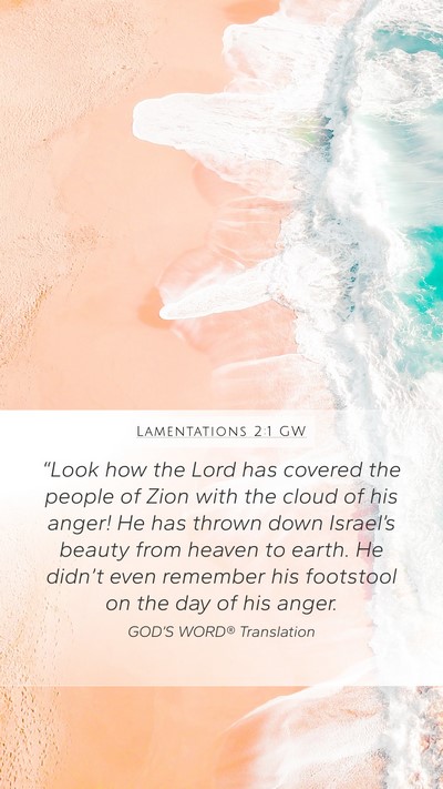 Lamentations 2:1 GW Bible Verse Image