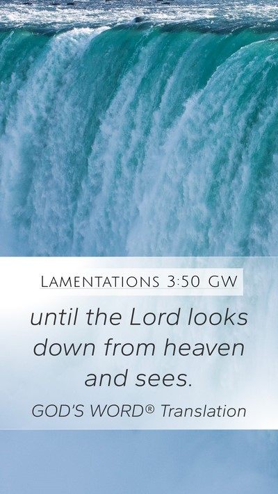Lamentations 3:50 GW Bible Verse Image