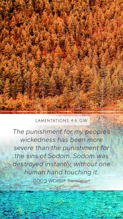 Lamentations 4:6 GW Bible Verse Image