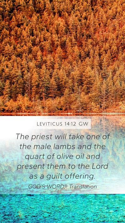 Leviticus 14:12 GW Bible Verse Image