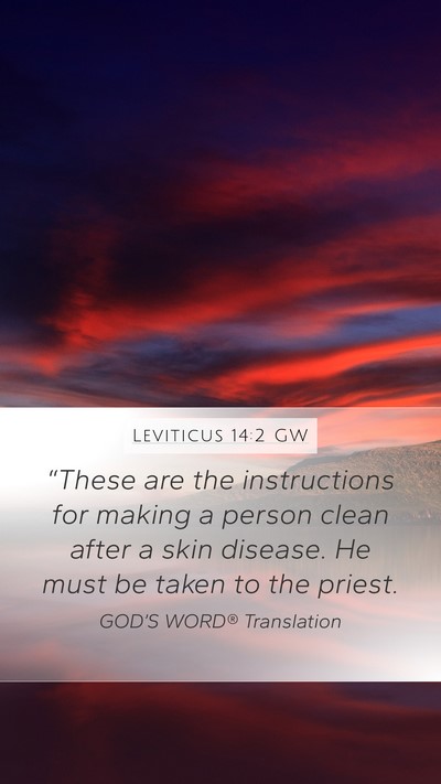 Leviticus 14:2 GW Bible Verse Image