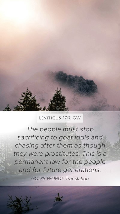 Leviticus 17:7 GW Bible Verse Image