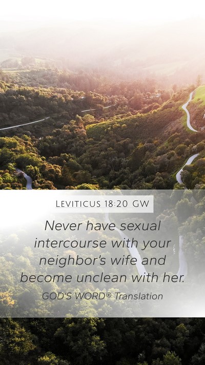 Leviticus 18:20 GW Bible Verse Image