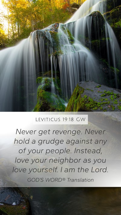 Leviticus 19:18 GW Bible Verse Image