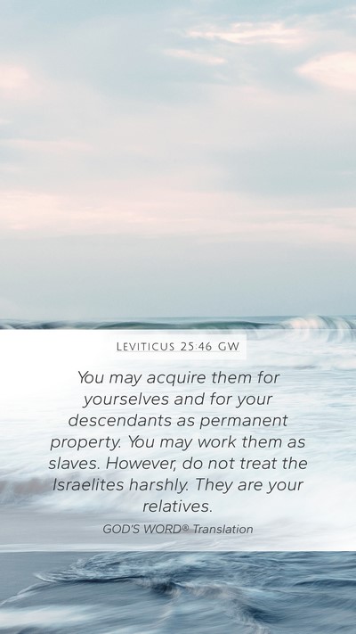 Leviticus 25:46 GW Bible Verse Image