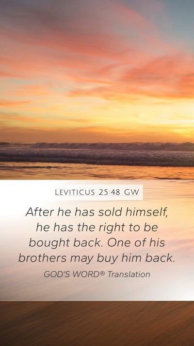 Leviticus 25:48 GW Bible Verse Image