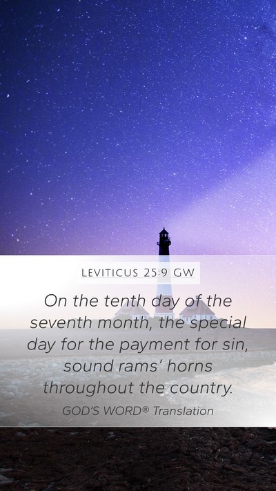 Leviticus 25:9 GW Bible Verse Image