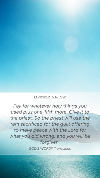 Leviticus 5:16 GW Bible Verse Image