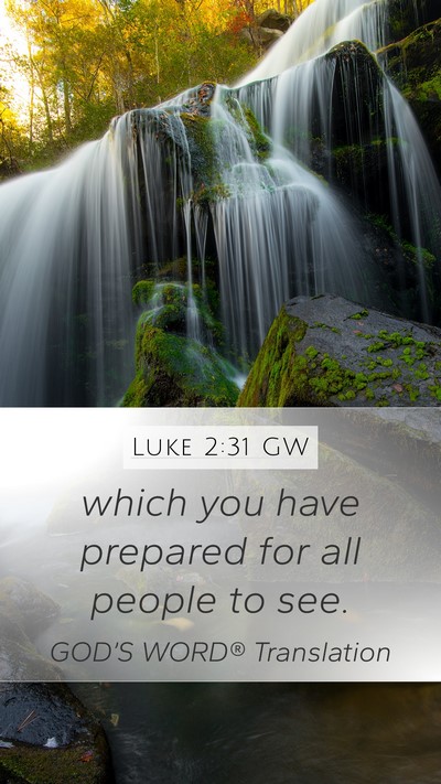 Luke 2:31 GW Bible Verse Image