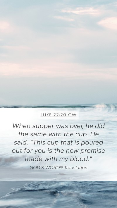 Luke 22:20 GW Bible Verse Image