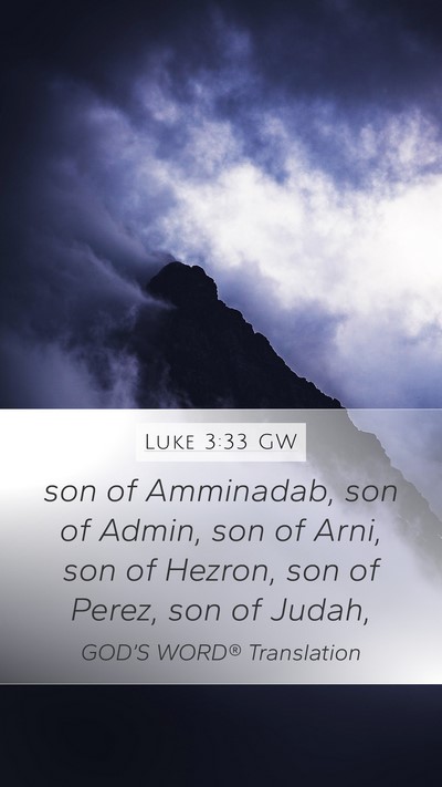 Luke 3:33 GW Bible Verse Image