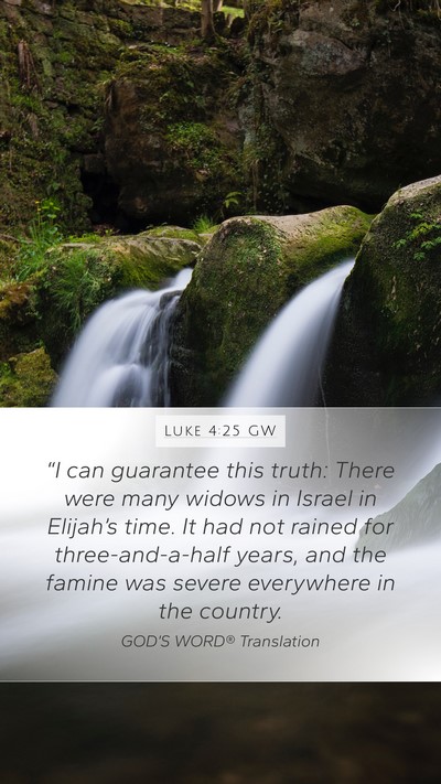 Luke 4:25 GW Bible Verse Image