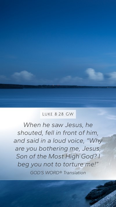 Luke 8:28 GW Bible Verse Image