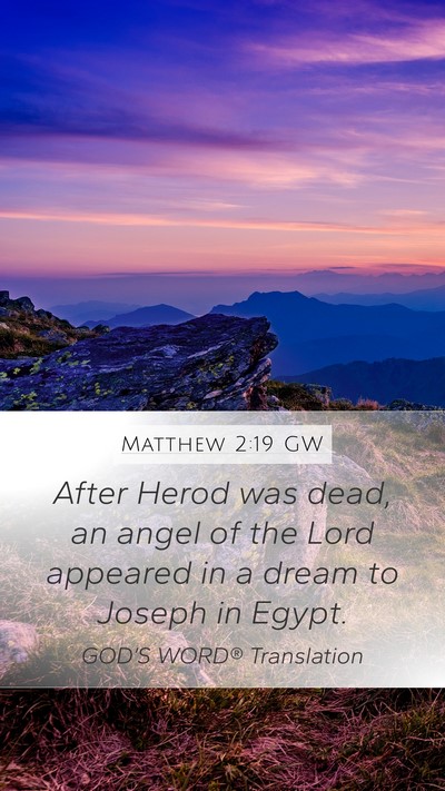 Matthew 2:19 GW Bible Verse Image