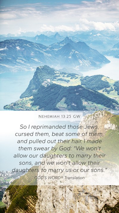Nehemiah 13:25 GW Bible Verse Image