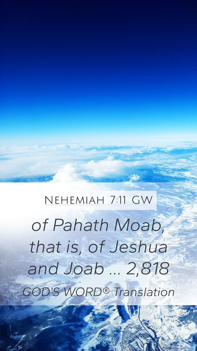 Nehemiah 7:11 GW Bible Verse Image