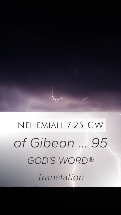 Nehemiah 7:25 GW Bible Verse Image