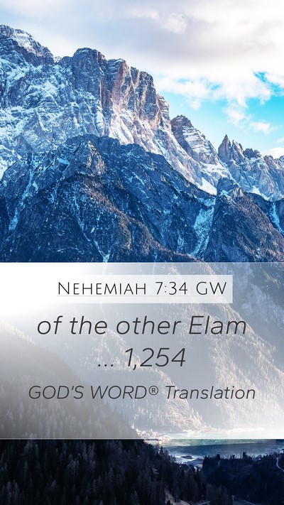 Nehemiah 7:34 GW Bible Verse Image