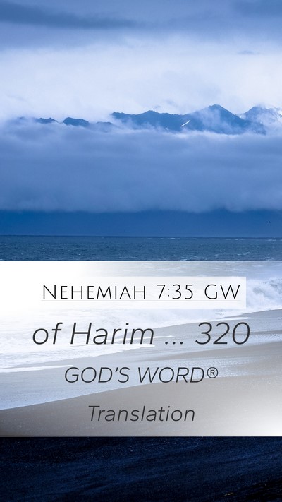 Nehemiah 7:35 GW Bible Verse Image