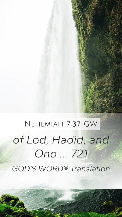 Nehemiah 7:37 GW Bible Verse Image