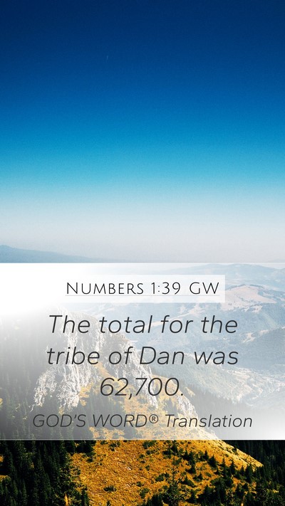 Numbers 1:39 GW Bible Verse Image