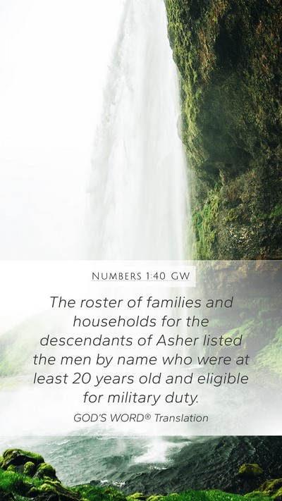 Numbers 1:40 GW Bible Verse Image
