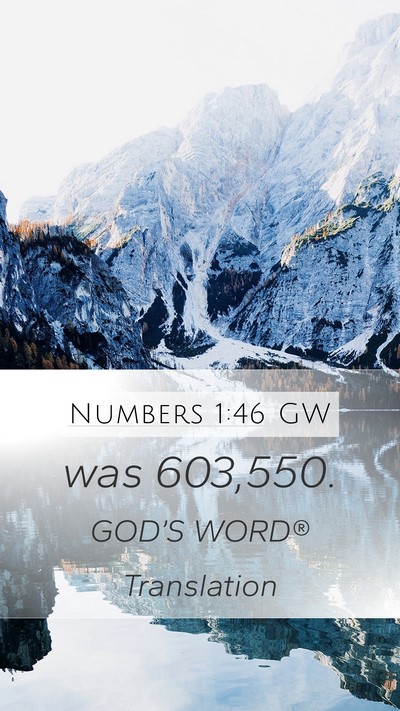 Numbers 1:46 GW Bible Verse Image