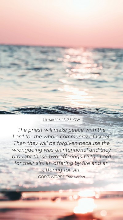 Numbers 15:25 GW Bible Verse Image