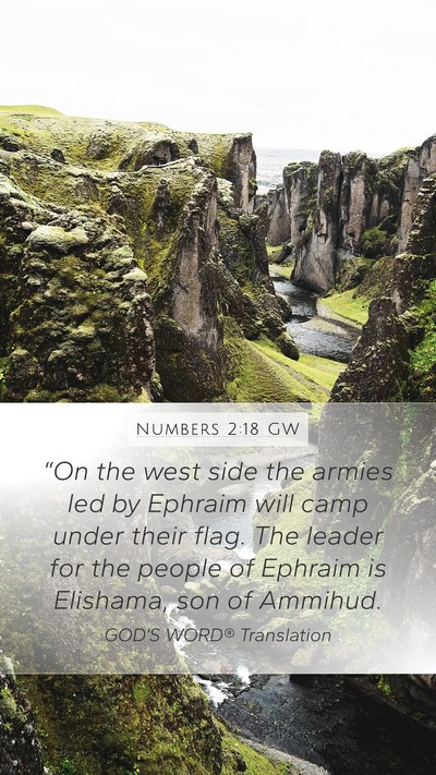 Numbers 2:18 GW Bible Verse Image