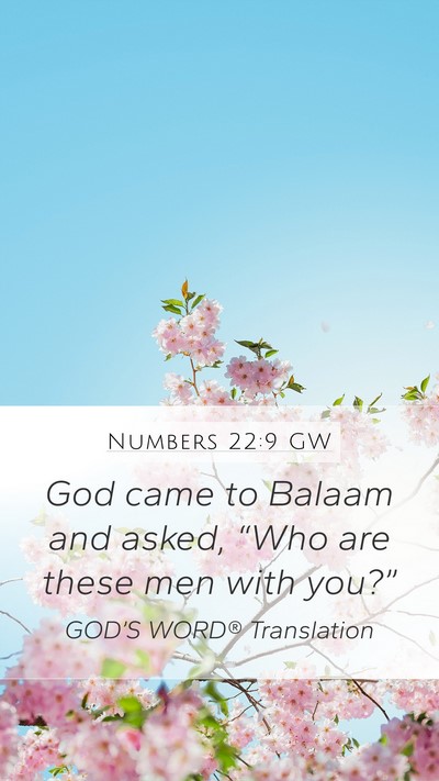 Numbers 22:9 GW Bible Verse Image