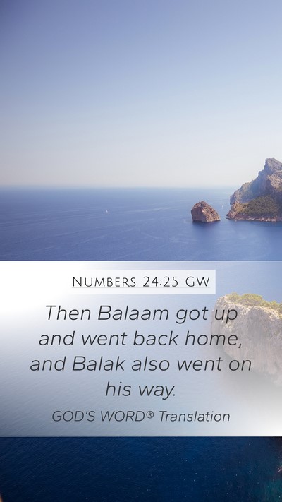 Numbers 24:25 GW Bible Verse Image