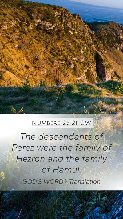 Numbers 26:21 GW Bible Verse Image