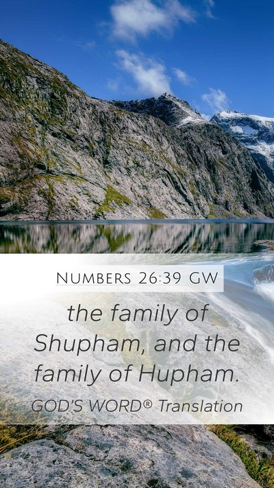 Numbers 26:39 GW Bible Verse Image