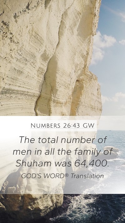 Numbers 26:43 GW Bible Verse Image