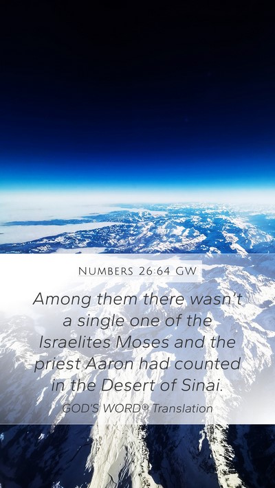 Numbers 26:64 GW Bible Verse Image