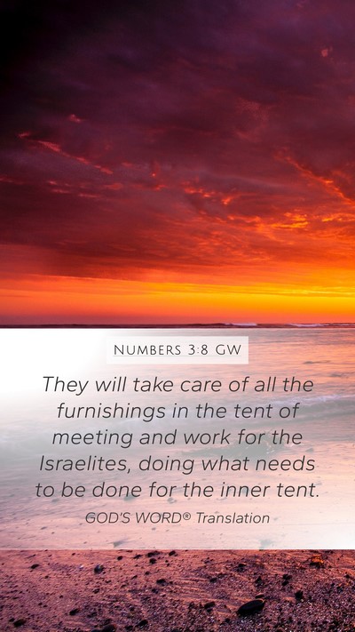 Numbers 3:8 GW Bible Verse Image