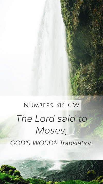 Numbers 31:1 GW Bible Verse Image